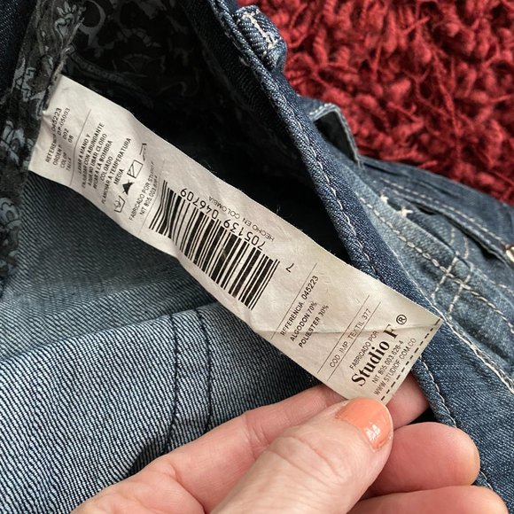 Colombian STUDIO F Premium Skinny Jeans Women 30" x 31" - Picture 6 of 6